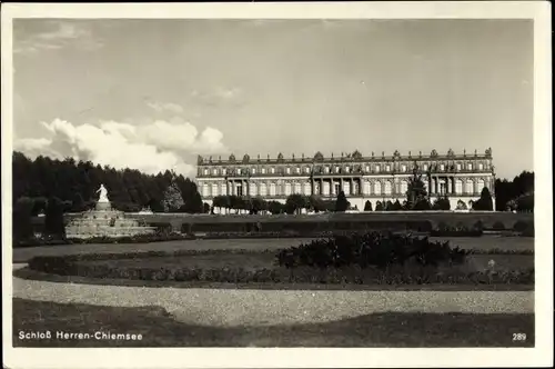 Ak Herrenchiemsee Herreninsel Chiemsee Oberbayern, Schloss