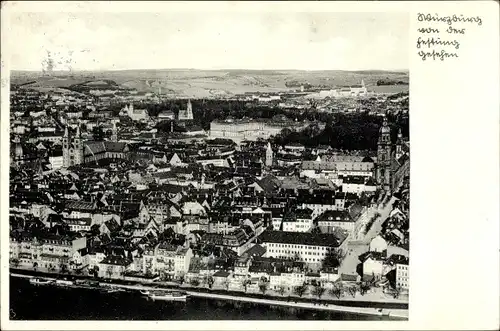 Ak Würzburg am Main Unterfranken, Gesamtansicht von der Festung aus