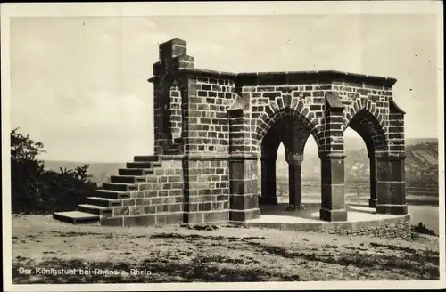 Ak Rhens am Rhein, Königsstuhl