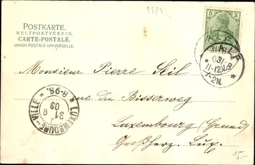 Ak Alf an der Mosel, Teilansicht