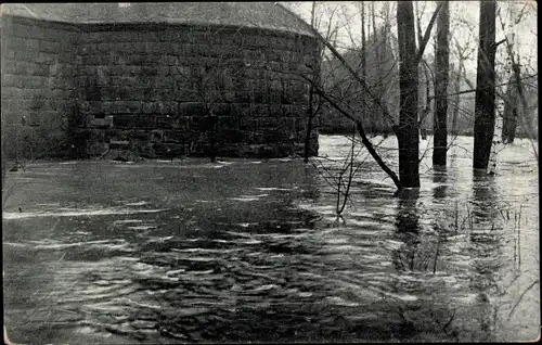 Ak Nürnberg in Mittelfranken Bayern, Hochwasser 5. Februar 1909, Kasemattentor