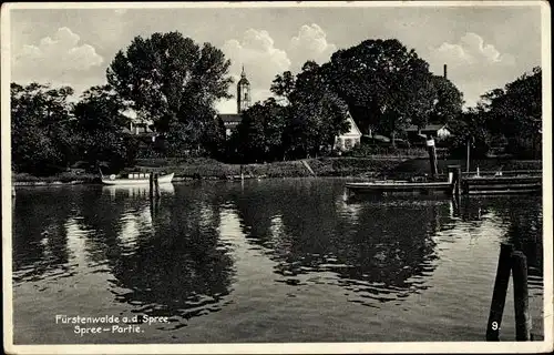 Ak Fürstenwalde an der Spree, Teilansicht