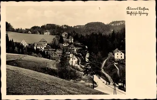 Ak Rathen an der Elbe Sächsische Schweiz, Ortsansicht