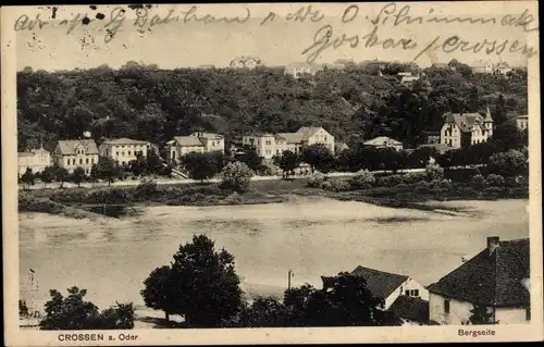 Ak Krosno Odrzańskie Crossen Oder Ostbrandenburg, Bergseite