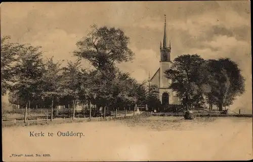 Ak Ouddorp Südholland, Kirche