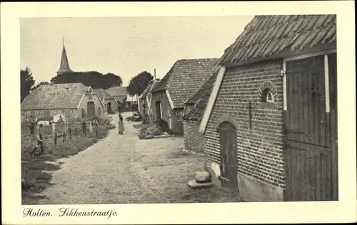 Ak Holten Overijssel Niederlande, Sikkenstraatje