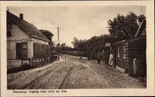 Ak Rockanje Südholland Niederlande, Eingang zu Düne und Meer