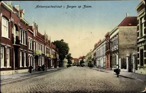 Ak Bergen op Zoom Nordbrabant Niederlande, Antwerpschestraat