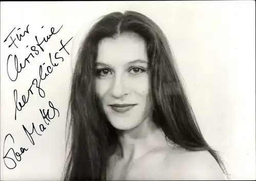 Ak Schauspielerin Eva Mattes, Portrait, Autogramm