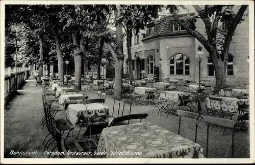 Ak Bornstedt Potsdam in Brandenburg, Restaurant Garde Schießstände
