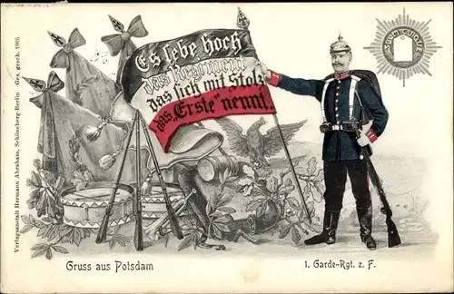 Ak Potsdam in Brandenburg, 1. Garde Regt. z. F.