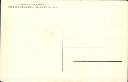 Ak Potsdam in Brandenburg, Müttererholungsheim der Brandenburgischen Frauenhilfe