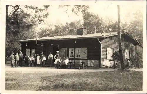 Foto Ak Babelsberg Potsdam in Brandenburg, Haus, Gruppenbild