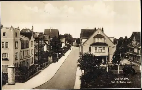 Ak Crailsheim Baden Württemberg, Bahnhofstraße