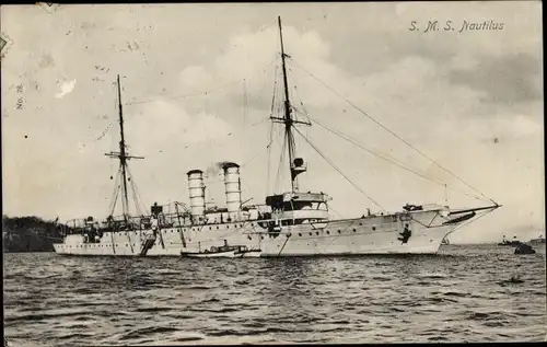 Ak Deutsches Kriegsschiff, SMS Nautilus, Kaiserliche Marine