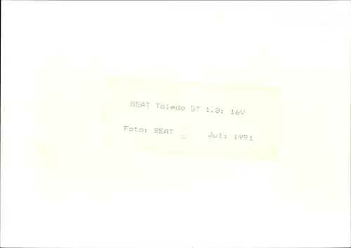 Foto Auto, Seat Toledo GT, 1991