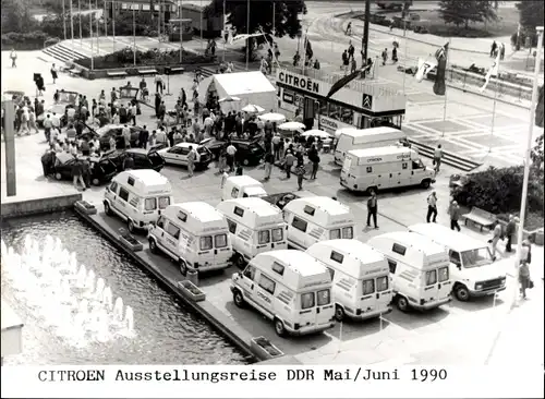 Foto Auto, Citroen Ausstellungsreise DDR 1990