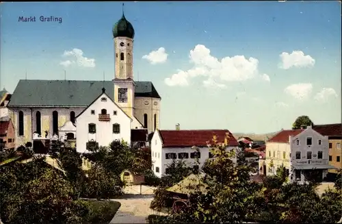 Ak Markt Grafing bei München Oberbayern, Kirche