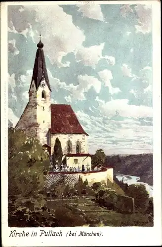 Künstler Litho Diemer, Zeno, Pullach in Bayern, Kirche