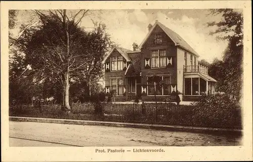 Ak Lichtenvoorde Gelderland, prot. Pastorie