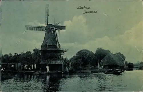 Ak Lochem Gelderland, Zwembad, Molen