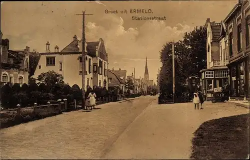 Ak Ermelo Gelderland, Stationsstraat