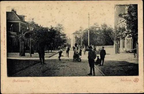 Ak Lochem Gelderland, Stationsweg