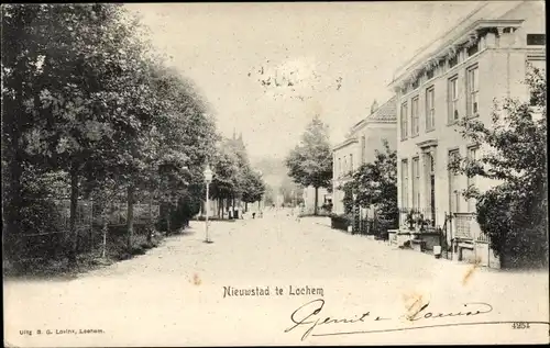 Ak Nieuwstad Lochem Gelderland Niederlande, Straßenpartie