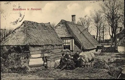 Ak Nunspeet Gelderland, Buitenleven