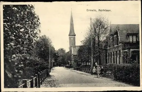 Ak Ermelo Gelderland, Kerklaan