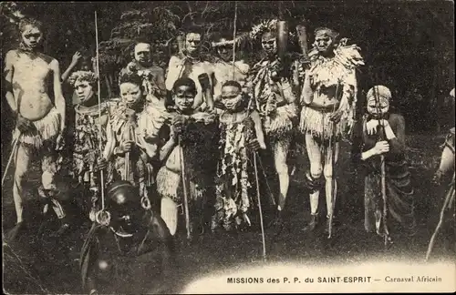 Ak Afrika, Missions des Peres du Saint Esprit, Carnaval Africain