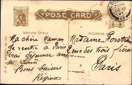 Künstler Ak The Cabman, Kutscher, Kutsche, Pferd