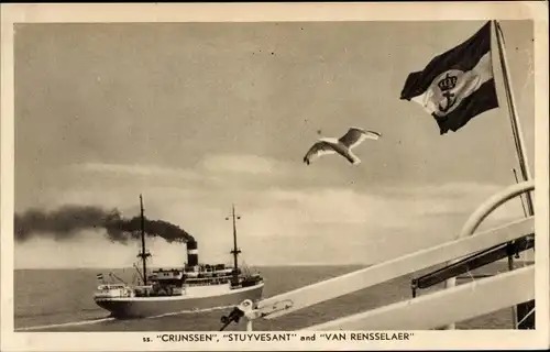 Ak Koninklijke Nederlandsche Stoomboot Maatschappij KNSM, Crijnssen, Stuyvesant, Van Rensselaer