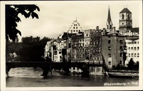 Foto Ak Wasserburg am Inn, Teilansicht