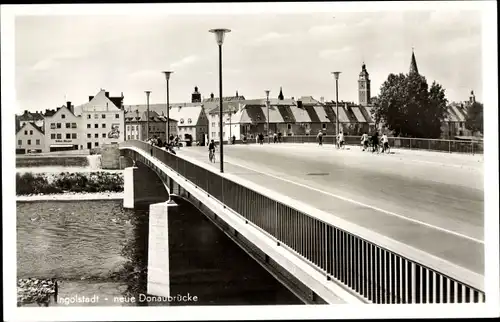 Ak Ingolstadt an der Donau Oberbayern, Neue Donaubrücke