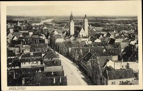 Ak Ingolstadt an der Donau Oberbayern, Gesamtansicht