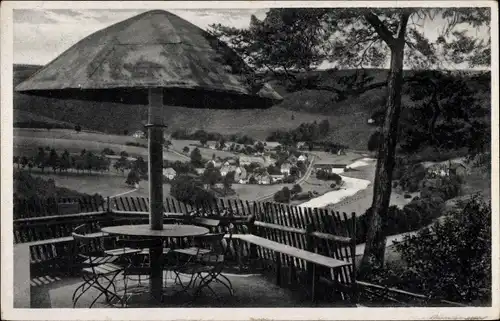 Ak Augustusburg im Erzgebirge, Berggastwirtschaft Kunnersteinbaude