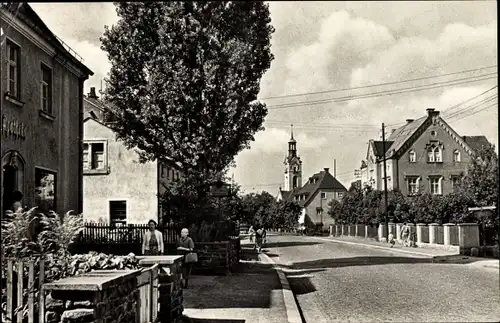 Ak Niederwiesa Sachsen, Dresdner Straße, Apotheke, Kirche