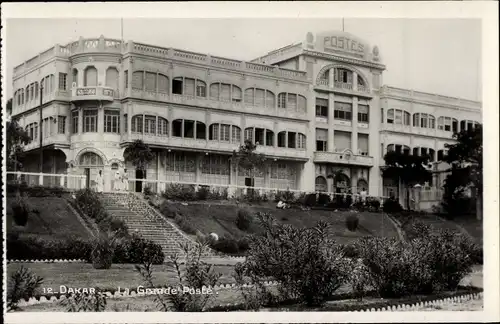 Ak Dakar Senegal, Großes Postgebäude