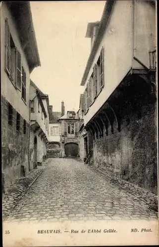 Ak Beauvais Oise, rue de l'Abbé Gellée