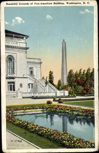 Ak Washington DC USA, wunderschönes Gelände des Pan American Building