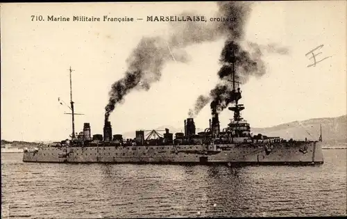 Ak Französisches Kriegsschiff, Marseillaise, Kreuzer