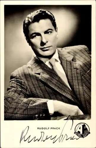 Ak Schauspieler Rudolf Prack, Portrait, Autogramm