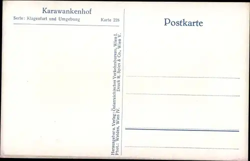 Ak Klagenfurt am Wörthersee Kärnten, Karawankenhof