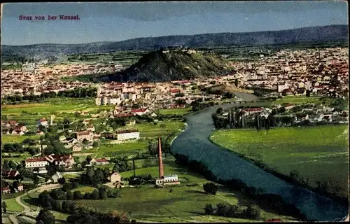 Ak Graz Steiermark, Panorama von der Kanzel gesehen