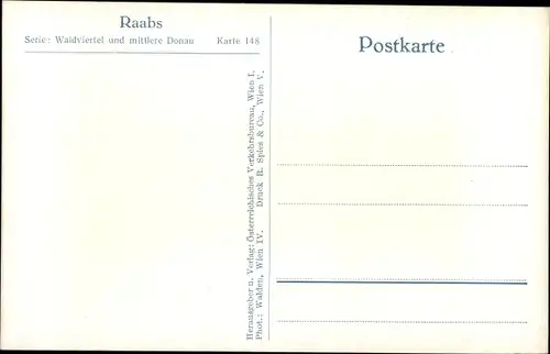 Ak Raabs an der Thaya in Niederösterreich, Burg