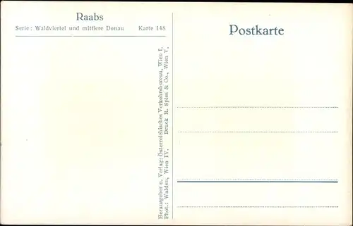 Ak Raabs an der Thaya in Niederösterreich, Burg