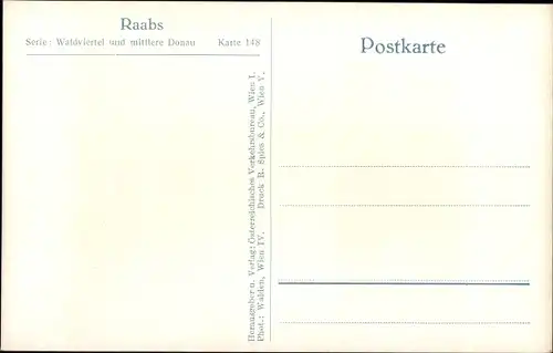 Ak Raabs an der Thaya in Niederösterreich, Burg