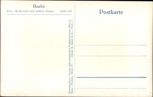 Ak Raabs an der Thaya in Niederösterreich, Burg