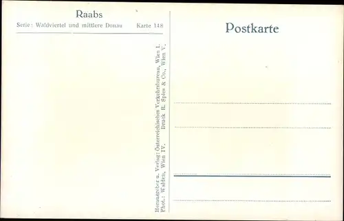 Ak Raabs an der Thaya in Niederösterreich, Burg